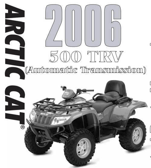 Product picture Arctic Cat 500 TRV 2006 Auto illustrated parts Manual 